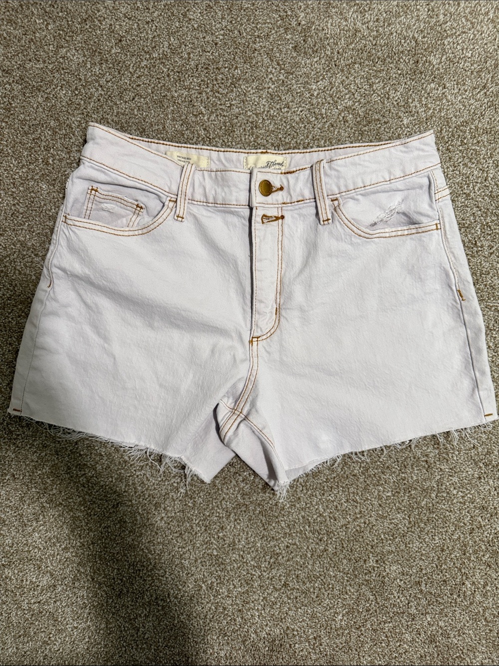 Vintage Light Denim Cutoff Shorts
